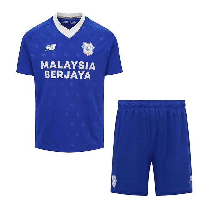 Fussballtrikots Cardiff City Heim Kinder 2022-2023